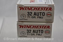 (2) Boxes of Winchester 32 Auto ammo