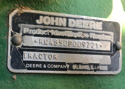 1985 John Deere 4850 Tractor, 11,230 Hrs, 3pt, Pto, Raven Auto-steer - Ver