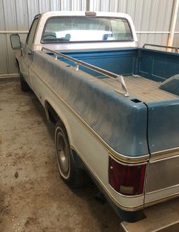 1977 Chevy Silverado 10 Pickup, 1/2 Ton, 92,000 Miles