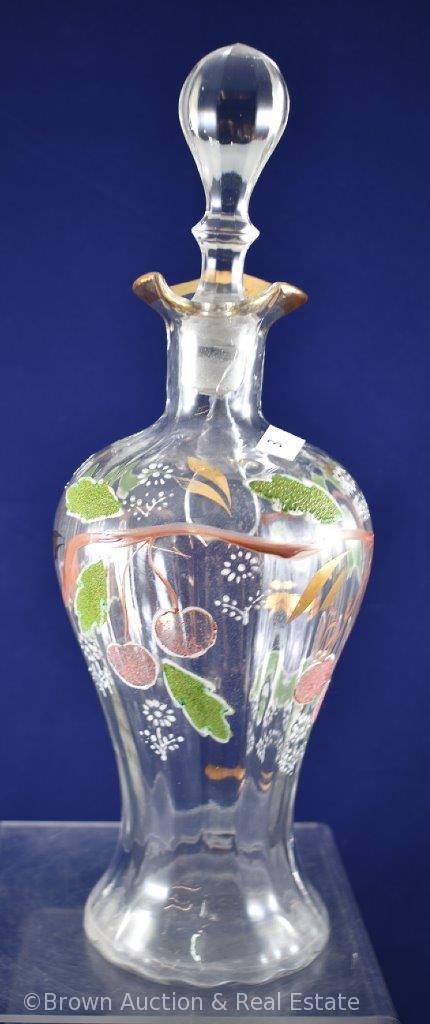 Victorian-style wine decanter with stopper