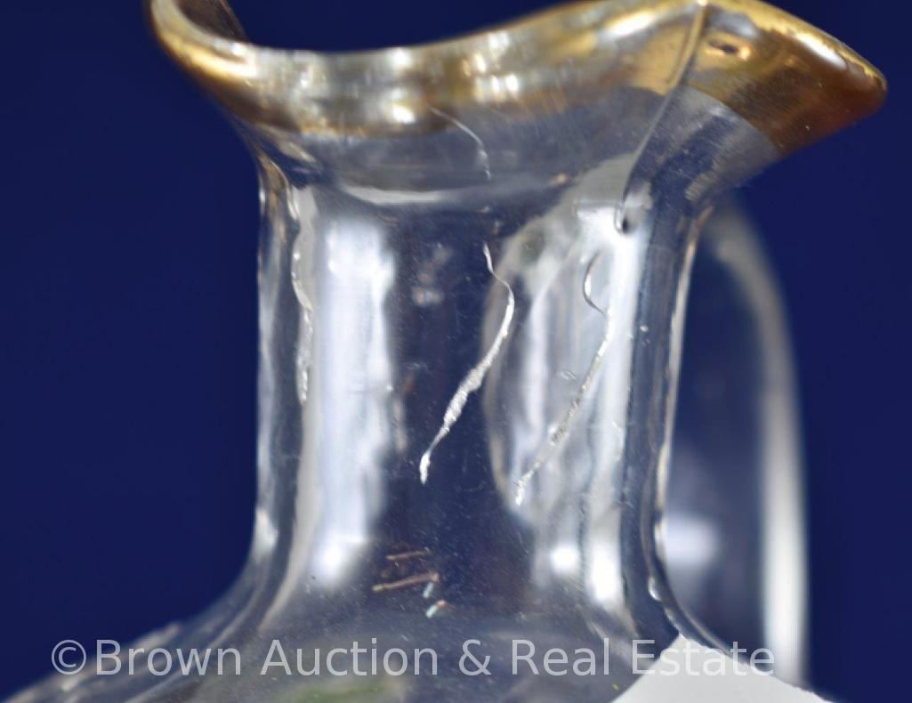 Victorian-style wine decanter with stopper