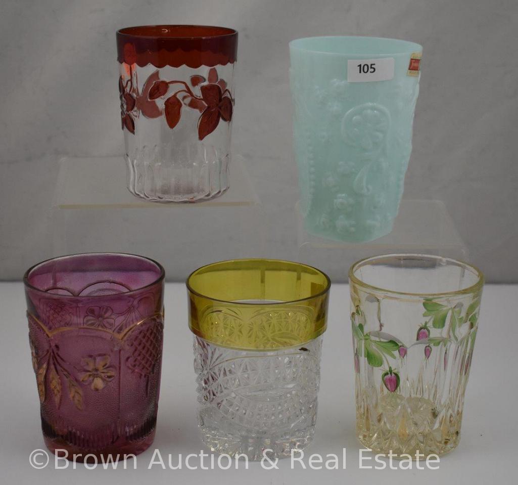 Assortment of (5) tumblers