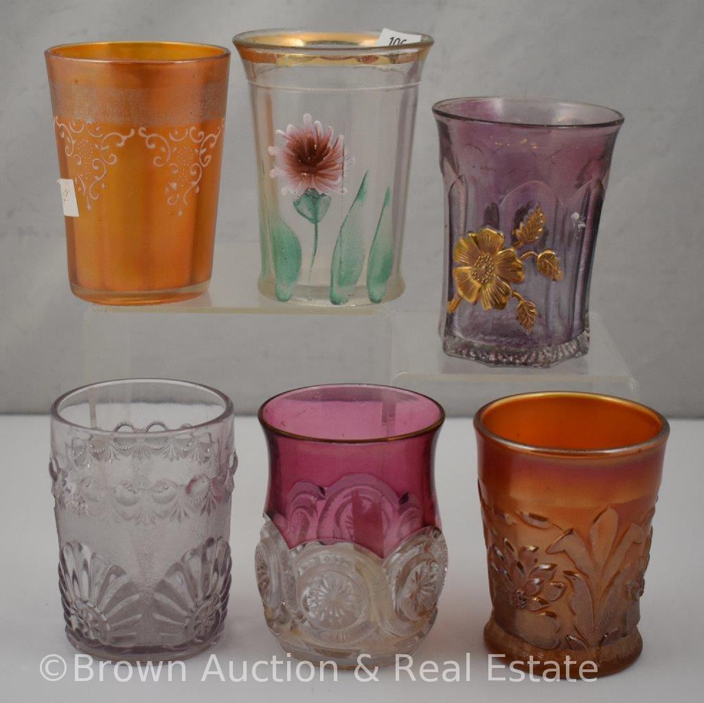 Assortment of (6) tumblers