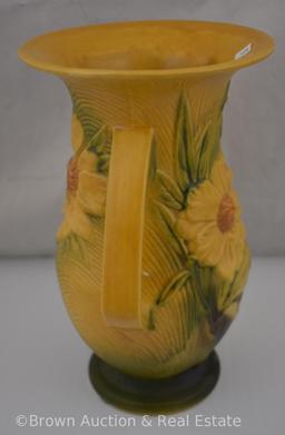 Roseville Peony 66-10" vase, yellow