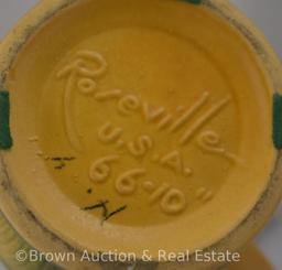 Roseville Peony 66-10" vase, yellow