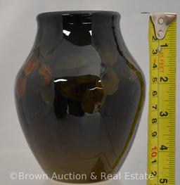 Rookwood standard glaze vase decorated with orange flowers