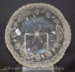 (2) American Brilliant Cut Glass bowls, 8"d x 3.5"h