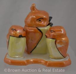 (3) Figural condiment sets