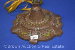 Vintage Cast Iron 20" tall table lamp