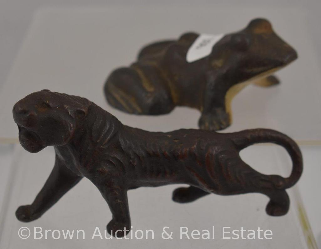 (2) Cast Iron animal figurines