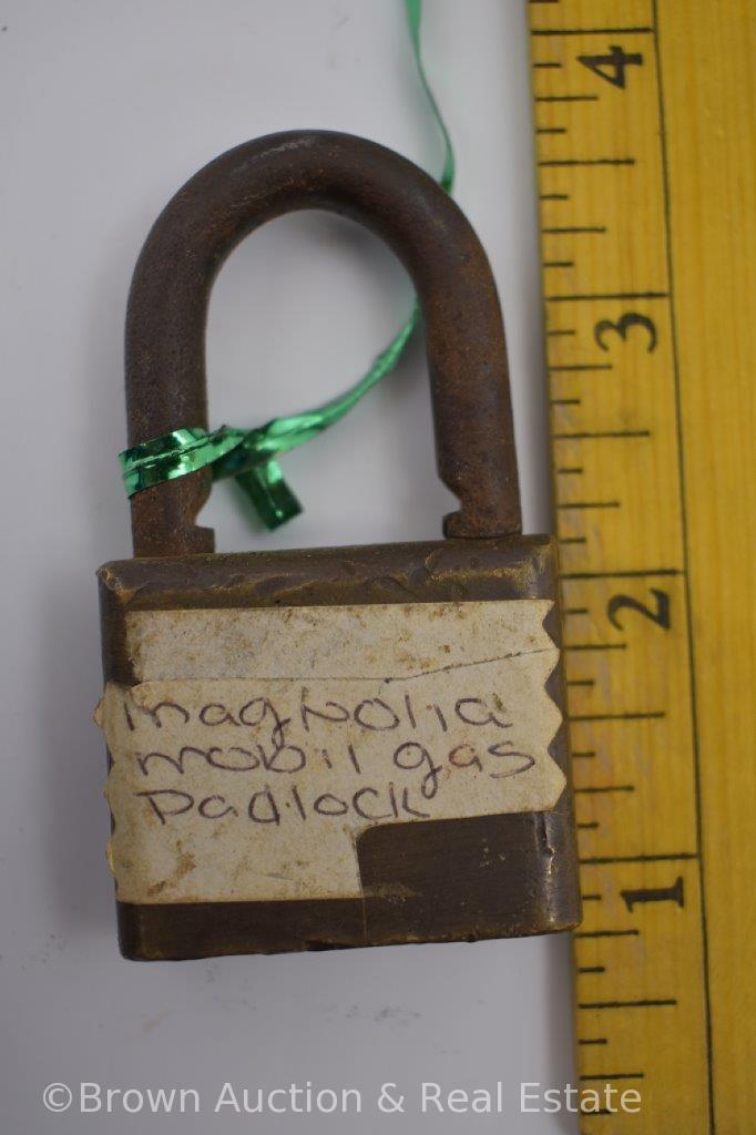 (4) Old gas and oil padlocks