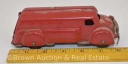 Wyandotte Toy pressed steel 6"l red ambulance