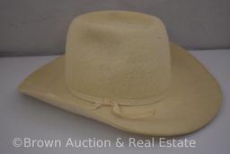 "Thoroughbred Beaver Hats" 10X white hat and original box
