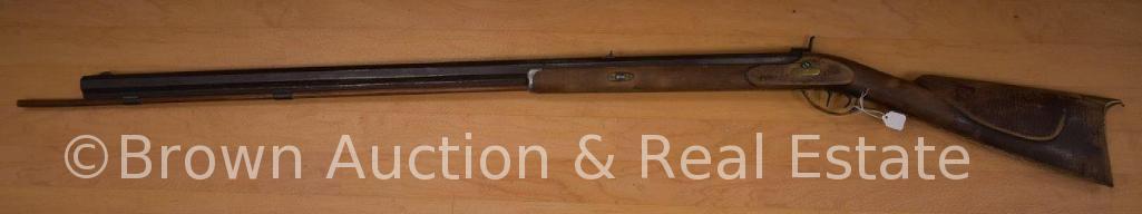Kentucky Match muzzle loader Rifle, circa 1830's flintlock converted to percussion