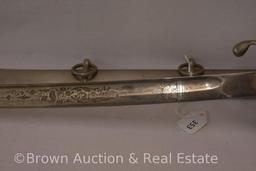 Officer's sword with metal scabbard