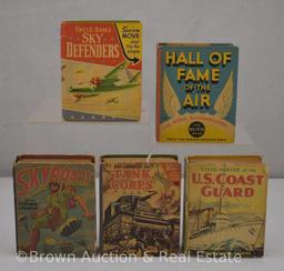 (5) Military themed Big Little Books