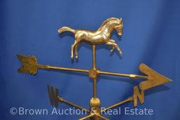 Brass table top horse weathervane