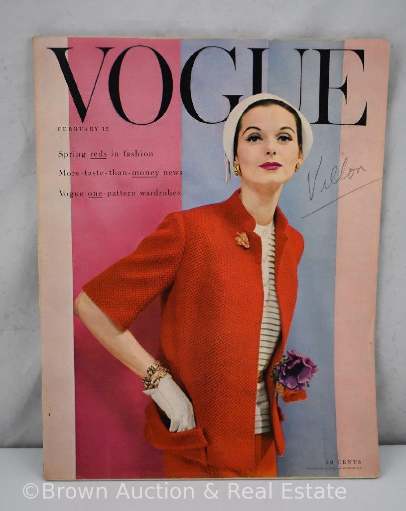 (8) Vogue magazines dating 1930-50's