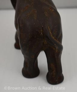 (2) Cast Iron Elephant door stops