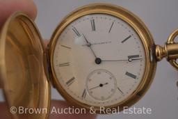 Elgin National Watch Co. gold pocket watch and decorative chain