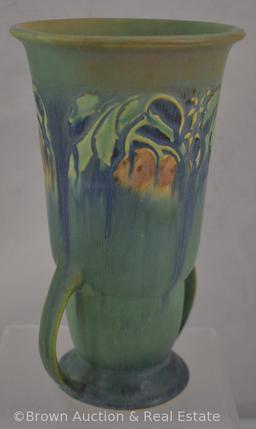 Roseville Baneda 593-8" vase, green