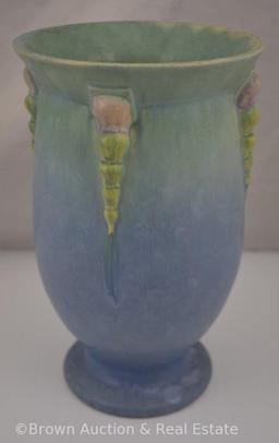 Roseville Topeo 663-10" vase, blue