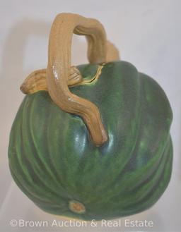 Pumpkin green lidded basket