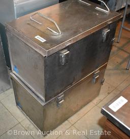 (2) Vollrath mobile catering food warmer