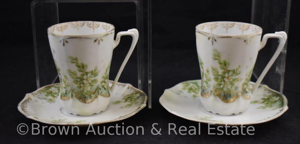 (3) R.S. Prussia cup and saucer sets and R.S. Germany creamer