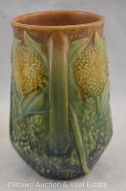 Roseville Sunflower 5" handled vase