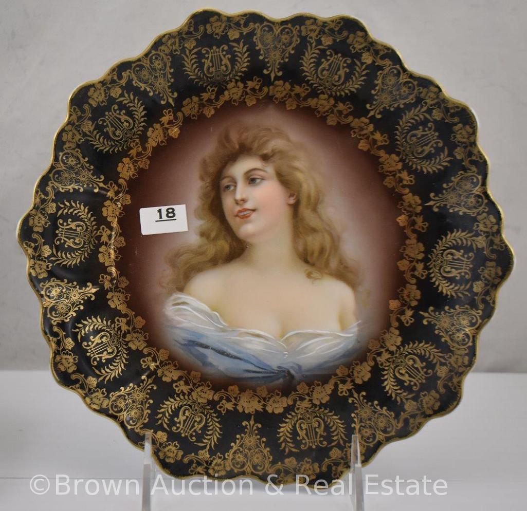 (2) Mrkd. Bavaria portrait plates