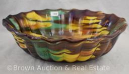 Unidentified heavy multi-color pottery-like bowl