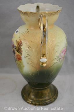 Pr. mrkd. Calias/made in England 10.5"h scenic vases