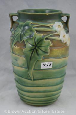 Roseville Luffa 685-7" vase, green