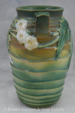 Roseville Luffa 685-7" vase, green