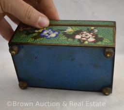 Cloisonne jewelry/trinket box