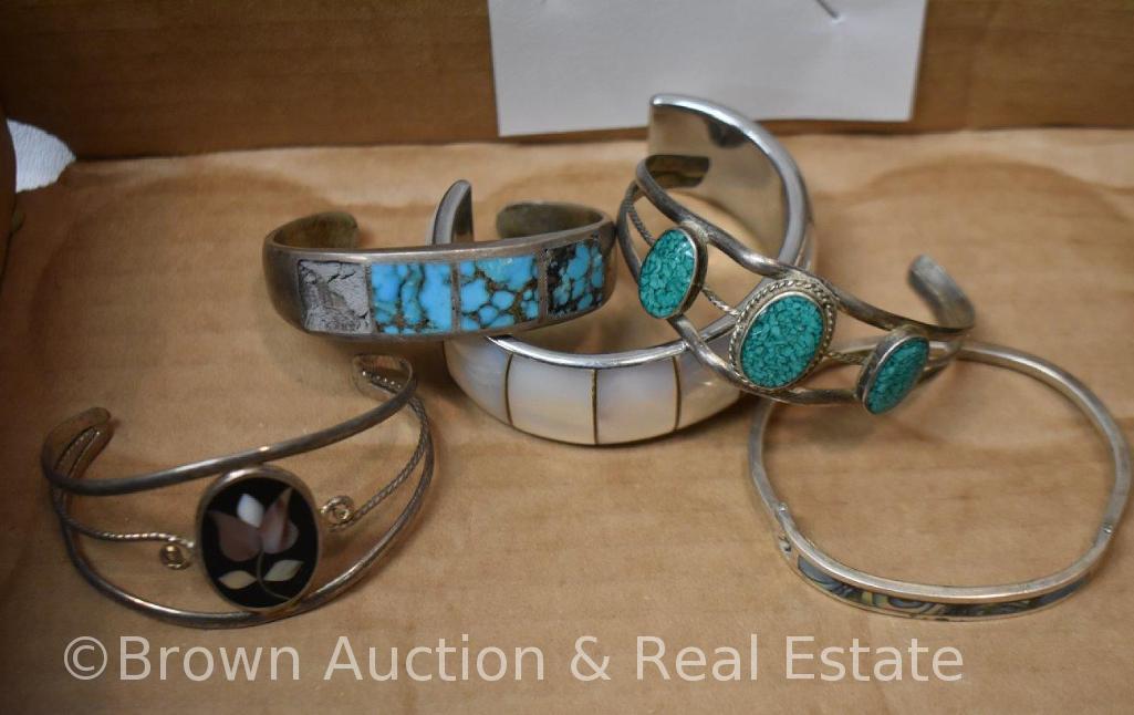 (9) Native American cuff bracelets