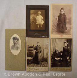 (20) Old family photos, most are studio taken