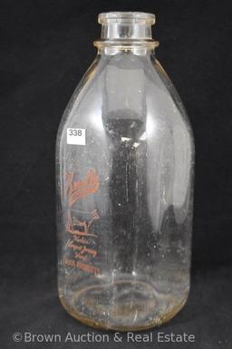 (3) Glass milk bottles