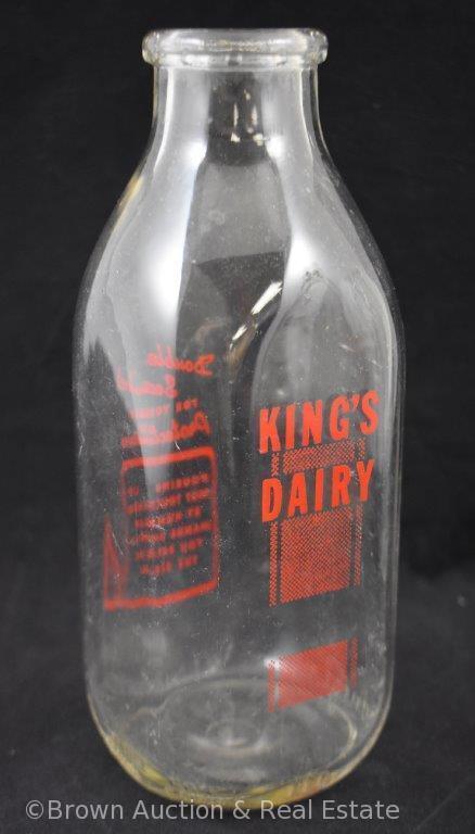 (3) Glass milk bottles
