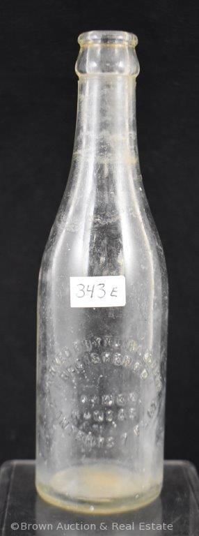 Larned Bott. Works soda bottle, Larned