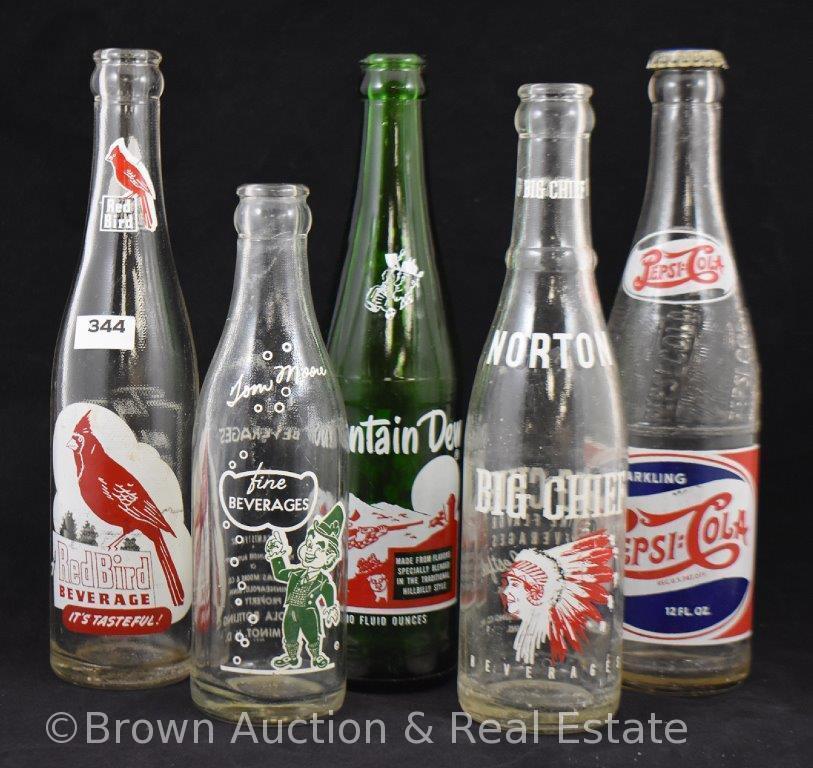 (5) Old pop bottles