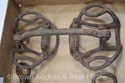 (3) Cast Iron horse bits