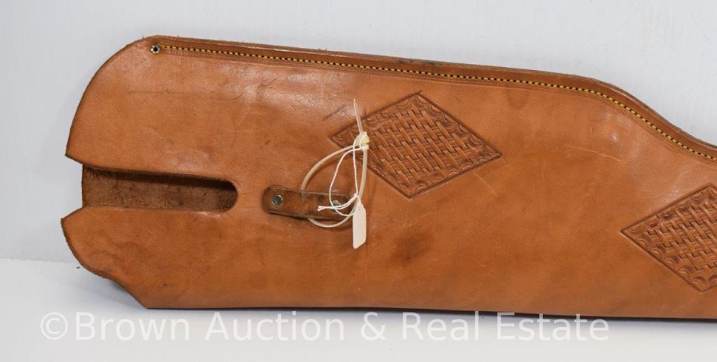 Leather rifle scabbard
