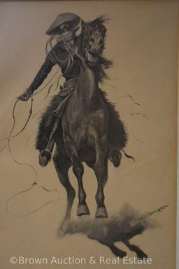 Frederic Remington picture - Lasso Cowpuncher