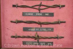 (7) Types of barbed wire from the 1800's