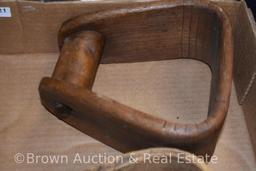 Vintage stirrups - wooden and Cast Iron