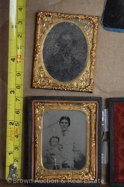 (6) Daguerreotype/tin type photographs, most in frames
