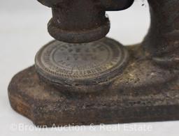 Cast Iron lion's head notary seal