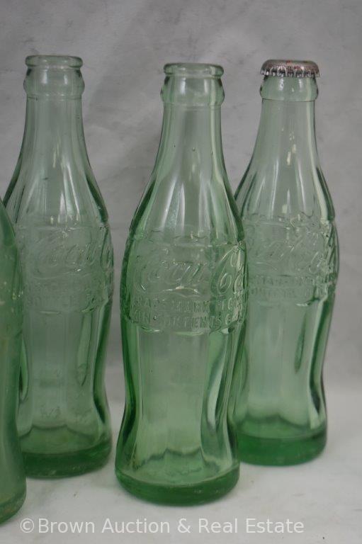 (5) Kansas Coca-Cola pop bottles